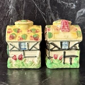 Cottage Salt and Pepper Shakers